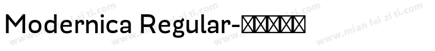 Modernica Regular字体转换